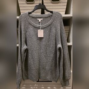 LC Lauren Conrad Charcoal Knit Sweater